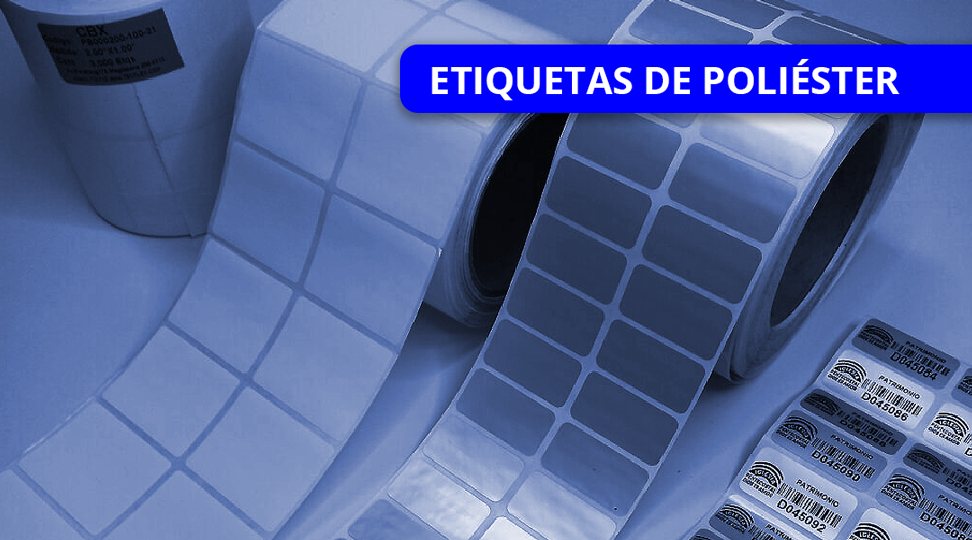 etiquetas de poliester
