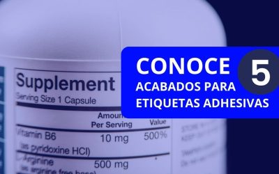 5 acabados para etiquetas adhesivas